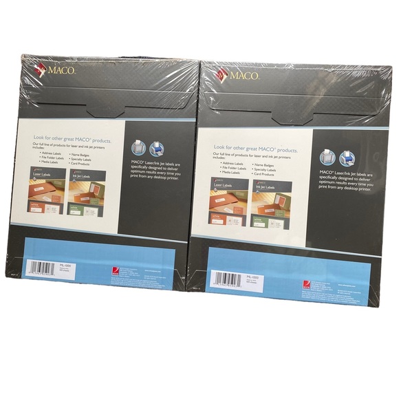 MACML1000 - White All-Purpose Labels ML1000 2 X 4, 2 boxes 2000 labels total - Picture 3 of 3